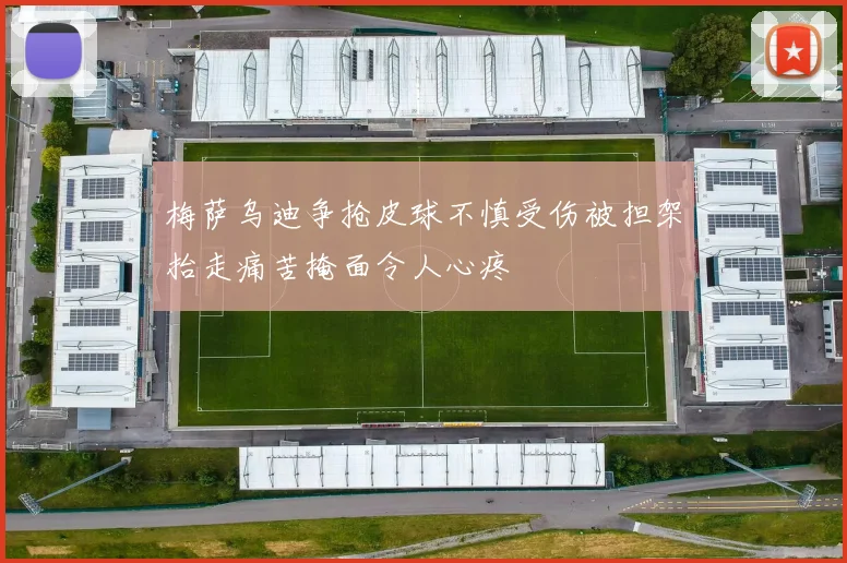 梅萨乌迪争抢皮球不慎受伤被担架抬走痛苦掩面令人心疼